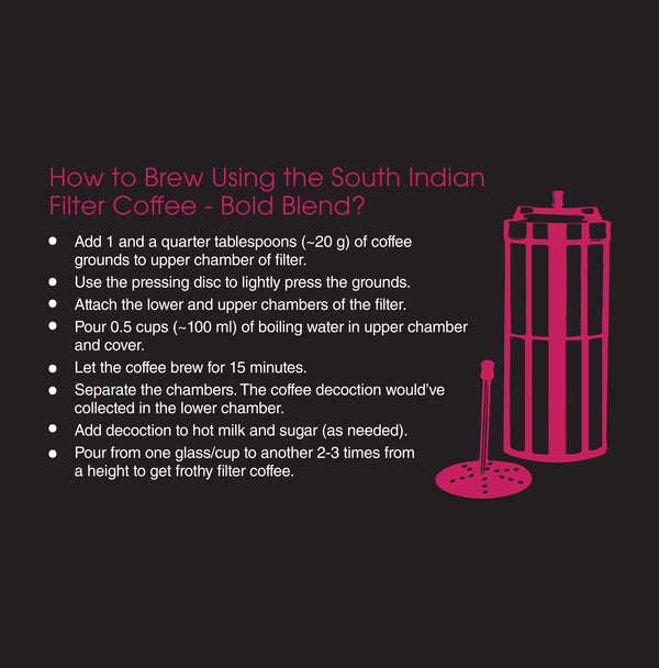 South Indian Filter Coffee 60:40 Blend - Ground Coffee (250 gm)