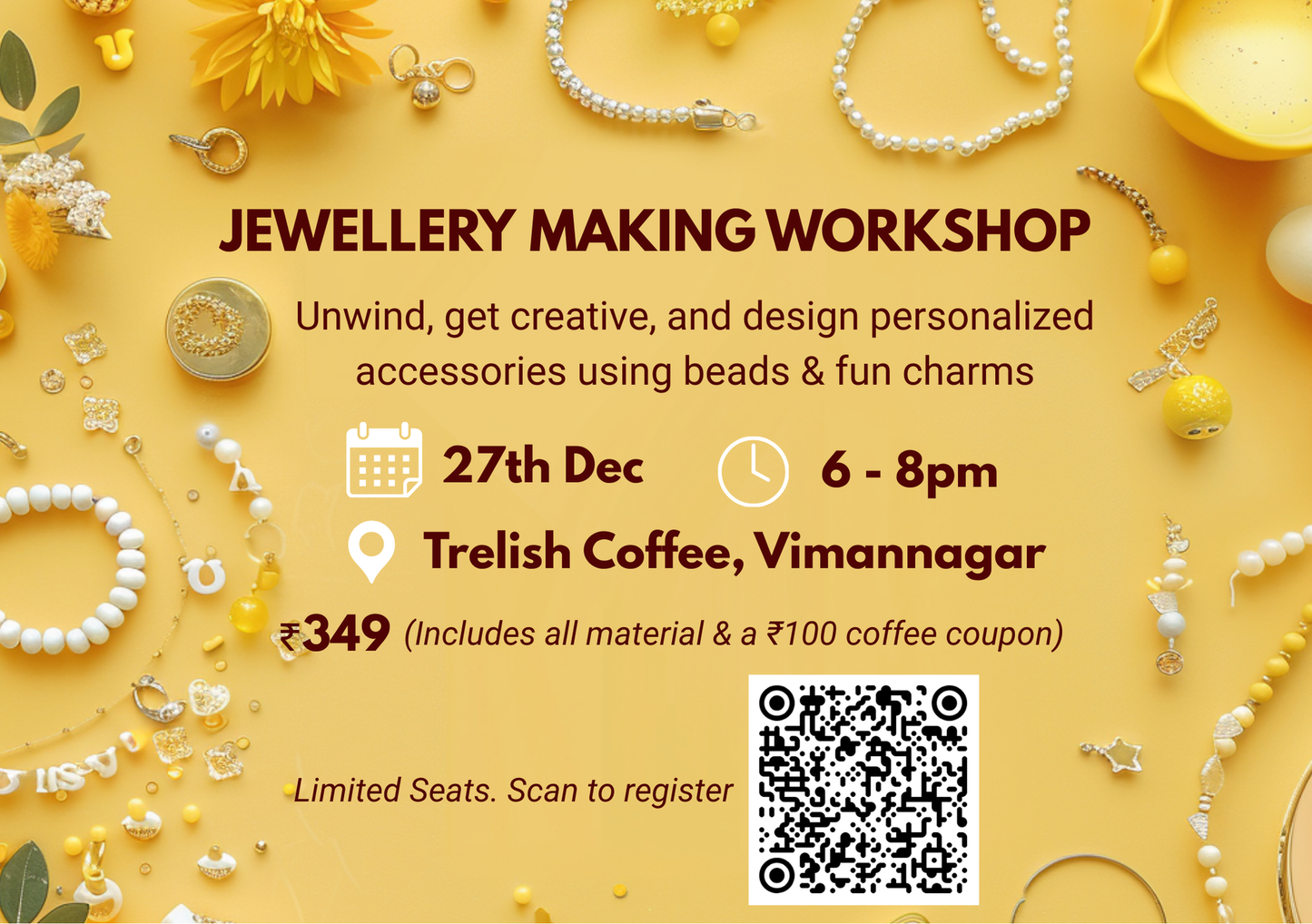 Jewellery Making Workshop at Trelish Coffee