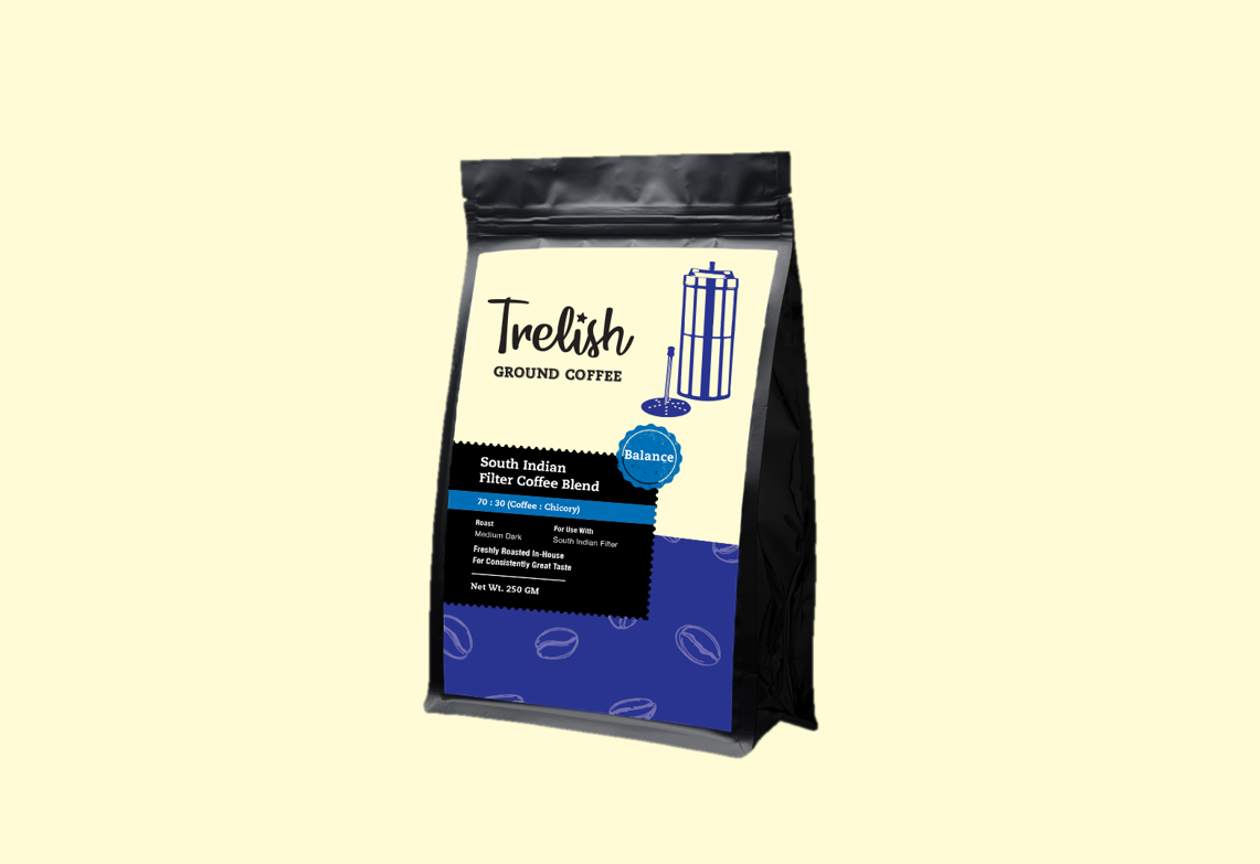 South Indian Filter Coffee 70:30 Blend - Ground Coffee (250gm)