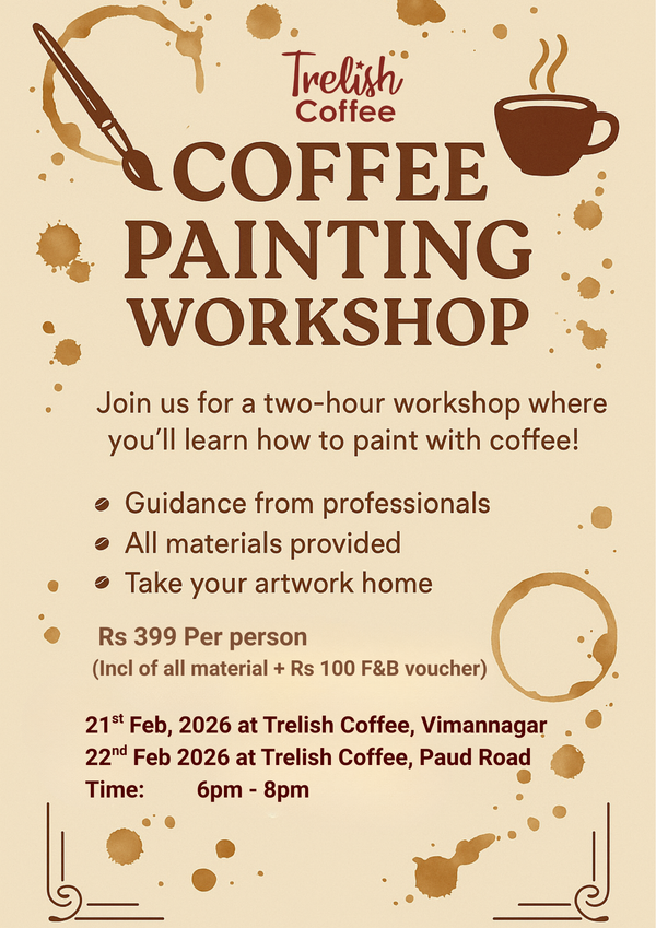 Coffee Painting workshops at Trelish