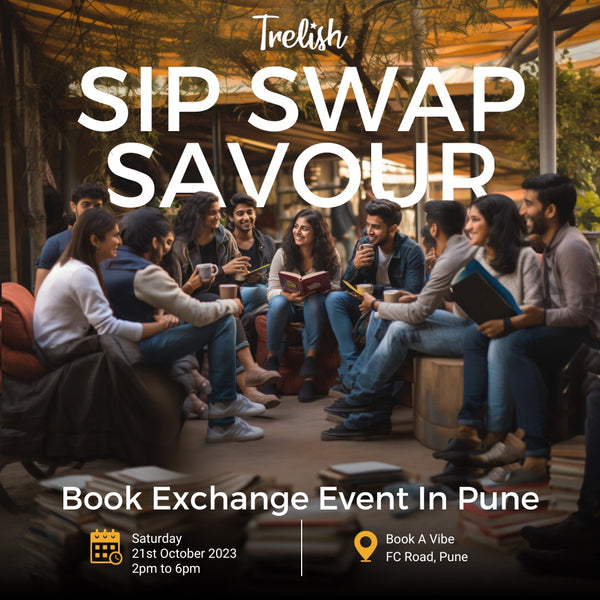 Sip. Swap. Savour - Trelish Book Exchange event - Oct 2023