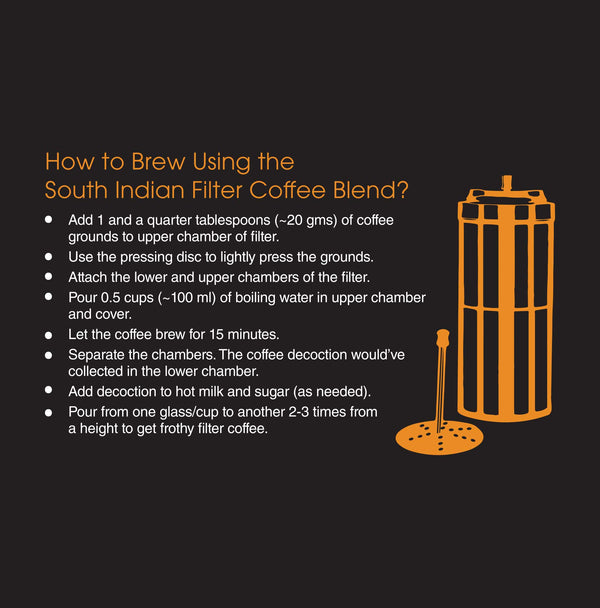 South Indian Filter Coffee 80:20 Blend - Ground Coffee (250 gm)